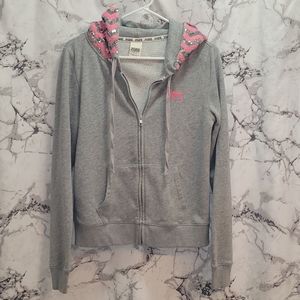PINK Sequin Zip Up Jacket